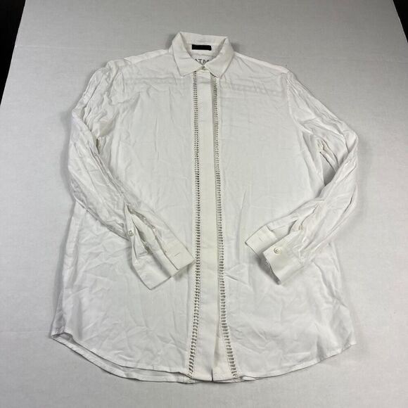 ATM Anthony Thomas Melillo Tops - ATM Anthony Thomas Melillo Button Down Shirt White Long Sleeve Airy Top XS FLAW